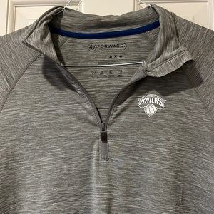 New York Knicks Mens 1/4 zip Large